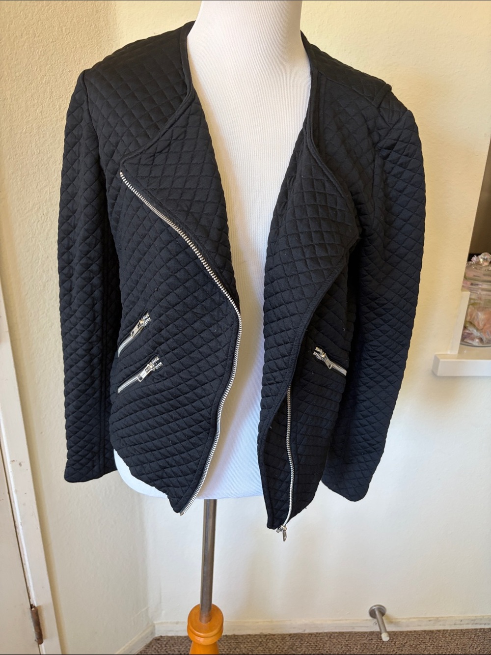 Generation love Quilted Black Moto Jacket - Women's